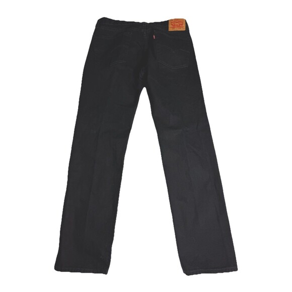 Levis Strauss 505 Regular Fit Black Men Denim Jeanss Sz 36X34 - Picture 2 of 7